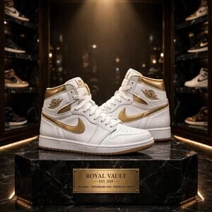 Size 14 - Jordan 1 Retro High OG White Metallic Gold FD2596-107 OG Box